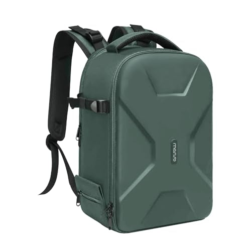 MOSISO Camera Backpack,DSLR/SLR/Mirrorless Photography Camera Bag Full Open Waterproof Hardshell Bag with Insert&Tripod Holder&Laptop Compartment Compatible with Canon/Nikon/Sony, Emerald Green - color: Emerald Green