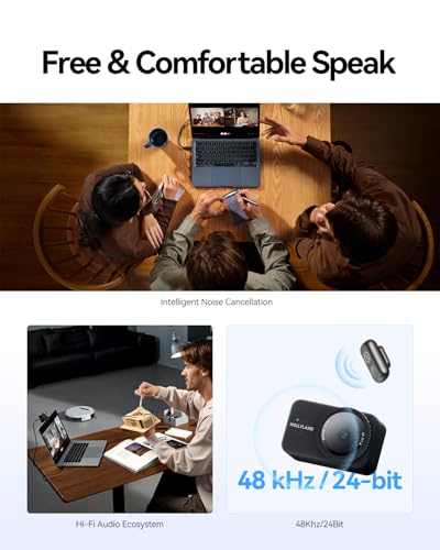 Hollyland Lyra 4K Webcam with 1/1.5" Sensor, 50MP PDAF Autofocus, AI Tracking & Auto-Framing, Direct Wireless Mic Support, Privacy Shutter, PC/Mac Camera for Zoom, TikTok & Streaming - style: Combo（With Mic)