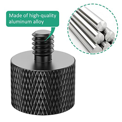 5/8 to 1/4 Adapter 8 Pcs Mic Stand Thread Screw Adapter 5/8 Female to 1/4 Male and 5/8 Female to 3/8 Male for Microphone Stand Mic Mount - color: 1/4_3/8