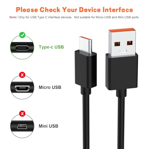 USB C Charging Charger Cable Data Sync Cord Compatible with Gopro Hero 13 Hero 12 Hero 11/10/ 9/8/ 7/6/ Hero 5 Session, MAX Camera, DJI Osmo Pocket, Action 3 Camera, 3.3FT