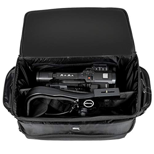 Ultimax’s Extra Large, Water-Resistant Gadget Bag Compatible With Camcorders and Accessories for Panasonic AG-AC160, AC30, AC90A, AC130A, AF100, HVX200, UX90, UX, 180HC-X1000, HC-X1, And More - size: Extra Large