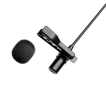 Nicama LVM1 Lavalier Lapel Microphone with Windscreen Muff for DSLR Camera Canon Nikon Camcorder Zoom TASCAM Audio Recorder Smartphone PC