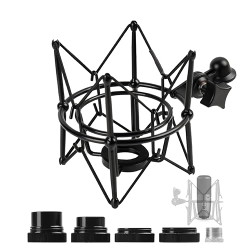 Universal Anti-Vibration Microphone Shock Mount, Mic Holder for Condenser Mics - Compatible with AT2020, MXL 770/990, Samson G Track Pro, Rode Procaster/NT1-A, Neumann U87/U87i, and More - style: For AT2020