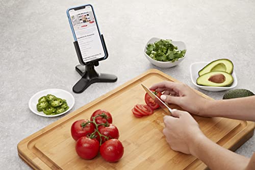 WeatherTech DeskFone - Universal Desktop Cell Phone Holder - color: Black Plastic Knobs