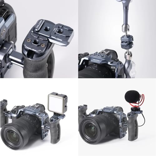 FALCAM F22 Cold Shoe Three Position Dual-Head Quick Release Plate with Dual-Side F22 Quick Release Mount