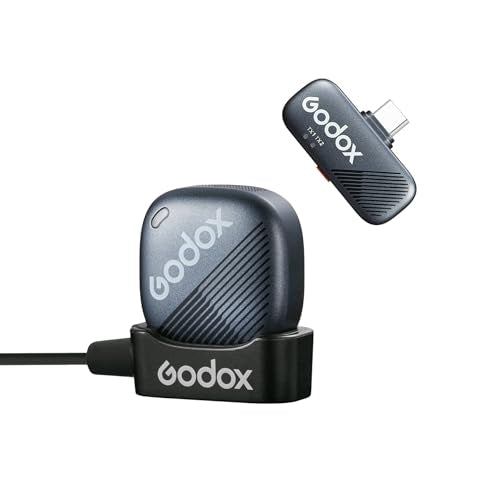 Godox Cube-SC kit1 2.4G Wireless Lavalier Microphone for iPhone15 and Android USB C Lapel Microphone Wireless,Hi-Fi Audio,1000FT Range,Noise Cancellation,30H Battery for Streaming Video Recording - size: CUBE-SC-Kit1