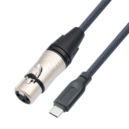 3.3FT Female XLR to USB C Micphone Cable,USB C to XLR for Dynamic Microphone iPhone 15,ipad,Notebook,Tablet - color: enhanced version, size: 3.3FT