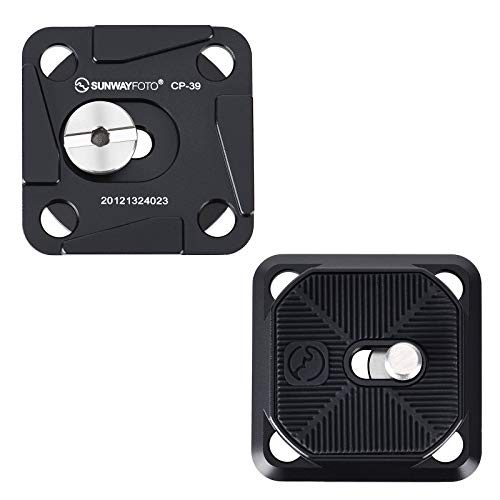 SUNWAY CP-39 39mm Arca Swiss Plate (2PCS) for DLSR Camera, Tripod Quick Release QR Plate