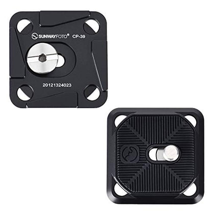 SUNWAY CP-39 39mm Arca Swiss Plate (2PCS) for DLSR Camera, Tripod Quick Release QR Plate