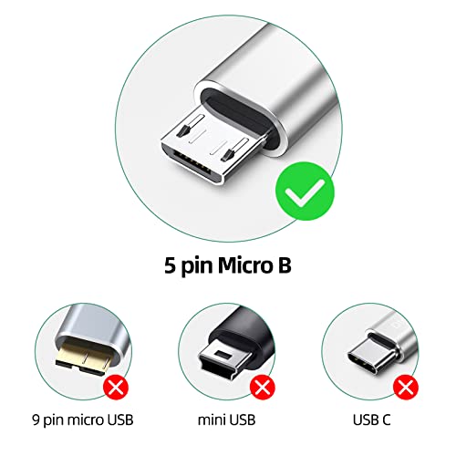 Micro USB Cable 20 Ft Extra Long Charging Cord for PS4 Controllers Xbox Old Kindle Android Phones Camera - size: 20 Feet