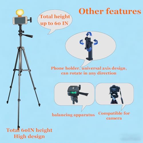 All in One Vlogging Kit for iPhone & Android Phone, Content Creator Kit 60" Tripod