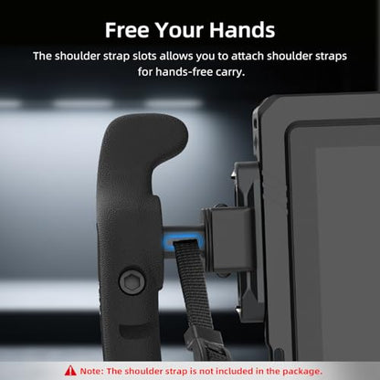 Nitze Side Handle Kit with NATO Clamp, 360° Adjustable NATO Side Handles for Smartphone/iPad/Monitor/Camera Cages - PA32C