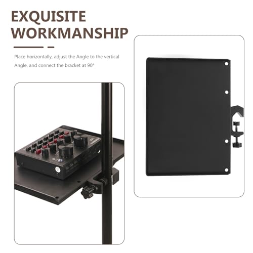 KESYOO ABS Microphone Stand Tray 24X175 CM Storage Stand for Sound Card and Accessories Pack of 2 Units Suitable for Streaming and Streaming