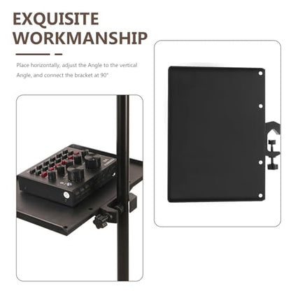KESYOO ABS Microphone Stand Tray 24X175 CM Storage Stand for Sound Card and Accessories Pack of 2 Units Suitable for Streaming and Streaming