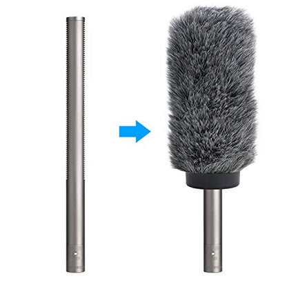YOUSHARES NTG3 Microphone Windscreen - Deadcat/Windmuff for Rode NTG-3, Sennheiser MKH416 Shotgun Mic, Wind Shield Up to 7.1" Long - color: NTG3 Shag