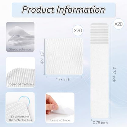Cable Management Under Desk, Znben Detachable Cable Straps Heavy Duty Hook and Loop Cable Ties Reusable 20 Pack White - color: White