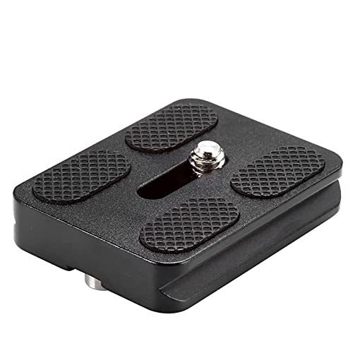 NEEWER Universal Arca Type Quick Release Plate All Metal with 1/4 Inch Screw Fits Standard Arca Style Clamp for Camera Tripod Ballhead (PU50 50mm) - style: QS-PU50(1-Pack)
