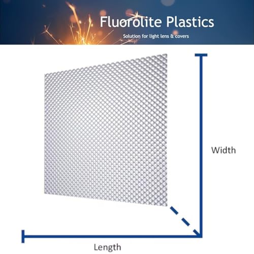 Fluorolite Plastics Clear Acrylic Prismatic Fluorescent and LED lighting Panels 5 Pack 23.75"x23.75" | 0.100" Thick Fluorescent Light Covers for Ceiling Lights Classroom light covers for Drop Ceiling - size: 23.75"x23.75"