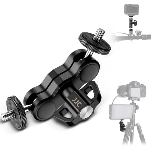 Universal Adjustable Magic Arm with 2 Ballhead & 1/4''-20 Screws for Super C Clamp Action Camera Cage, 360° Rotatable Double Ball Head Adapter for Insta360 X5 X4 Air Osmo Action 6 5 Pro Nano Pocket 4 - size: Magic Arm Only