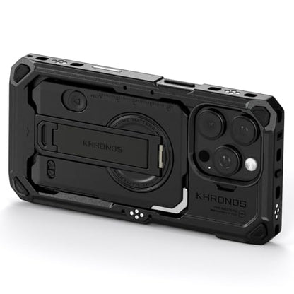 Tilta Khronos Case Compatible with iPhone 16 Pro – Black | Mobile Filmmaking Accessories | Phone Camera Cage | Phone Video Rig TK-IP16-PFC-B - color: Black, size: iPhone 16 Pro