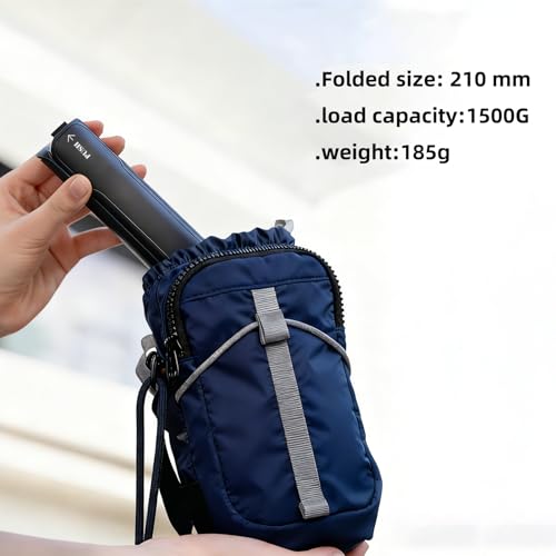One-Click Mini Desktop Tripod for Camera, Phone & Action Cam, Adjustable Foldable Stand for Streaming, Zoom Meetings, Vlog Recording & Content Creation