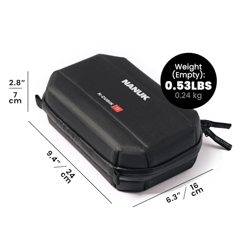 NANUK N-Cubik T3 Camera Bag Insert – Water-Resistant Hard-Shell Pouch – Shockproof Protective Camera Insert for Backpack – Perfect for Accessories & Gear (9.4” x 6.3” x 2.8”) - size: N-CUBIK T3 9.4 x 6.3 x 2.8"