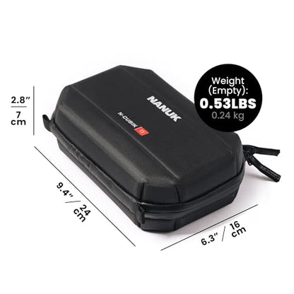 NANUK N-Cubik T3 Camera Bag Insert – Water-Resistant Hard-Shell Pouch – Shockproof Protective Camera Insert for Backpack – Perfect for Accessories & Gear (9.4” x 6.3” x 2.8”) - size: N-CUBIK T3 9.4 x 6.3 x 2.8"