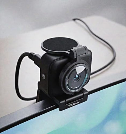 Webcam Privacy Cover for Yolocam S3, Clip On Camera Cover with Hinge, Fits 34mm Lens