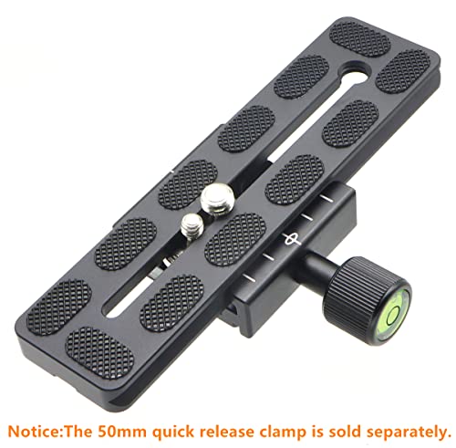 150mm Universal Quick Release QR Plate with 1/4" and 3/8" Mounting Screw for Tripod Mount Ball Head DSLR Camera Arca Swiss Compatible