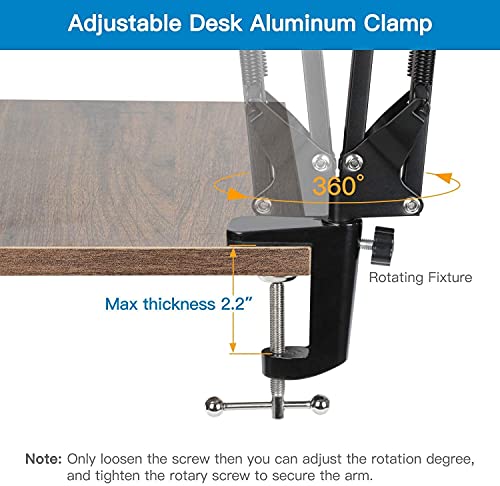 Webcam Stand Phone Holder Suspension Scissor Arm Camera Tripod Mount for Cellphones, Logitech Webcam C920 C930 C922 C615 and Other Devices with 1/4" Threaded - color: Scissor Arm Webcam Phone Stand