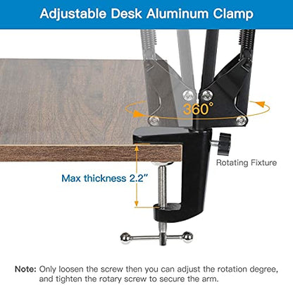 Webcam Stand Phone Holder Suspension Scissor Arm Camera Tripod Mount for Cellphones, Logitech Webcam C920 C930 C922 C615 and Other Devices with 1/4" Threaded - color: Scissor Arm Webcam Phone Stand