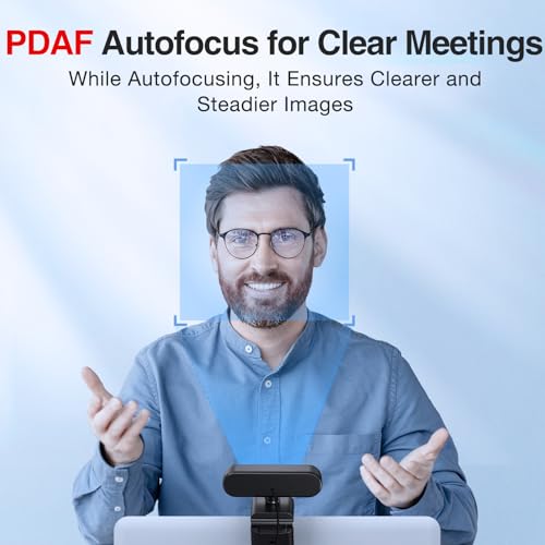 1080P Webcam with Microphone, eMeet Nova AutoFocus HD Webcam, 96°View Web Camera w/ 2 De-Noise Mics for Laptop/Desktop, Plug & Play USB Streaming Computer Camera for Conference/Calling/Teaching/Gaming - style: NOVA 1080P w/ 2 Noise Cancel Mics