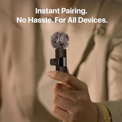 Mini Mic Pro (Latest Model – #1 Microphone for iPhone & Android, Wireless Mini Microphone, Clear Voice, Noise Cancelling, Lavalier Mic for TikTok, YouTube & Interviews (iPhone 15+) - style: USB-C Only (iPhone 15+ / Android)