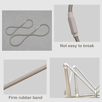 Universal Elastic Bands Replacement, Anti-Aging Rubber Ring for Microphone Shock Mount Holder Clamp Clip, Set of 4 (Gray) - color: Gray