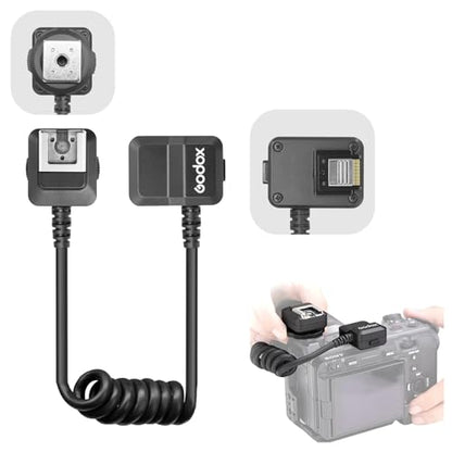 Godox GAC-IC13 Multi Interface Shoe Extension Cable for Sony Camera, 50CM Hot Shoe Adapter for Microphone Professional Audio Connectivity