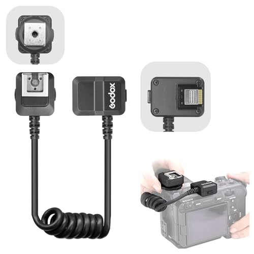 Godox GAC-IC13 Multi Interface Shoe Extension Cable for Sony Camera, 50CM Hot Shoe Adapter for Microphone Professional Audio Connectivity