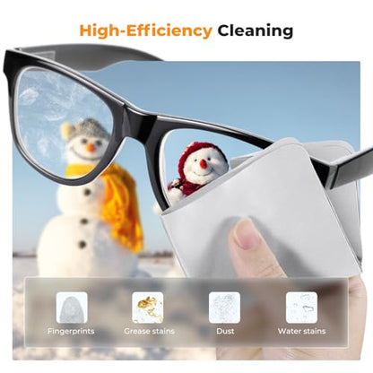 K&F CONCEPT Lens Cleaner Spray Kit | 60ML Glasses Cleaner x2 + Microfiber Cleaning Cloth x2 | Lens and Screen Cleaning Kit | Alcohol Free Eyeglasses, Camera, VR/AR Headset, and Screen Cleaning - size: Cleaner*2+Cloth*2