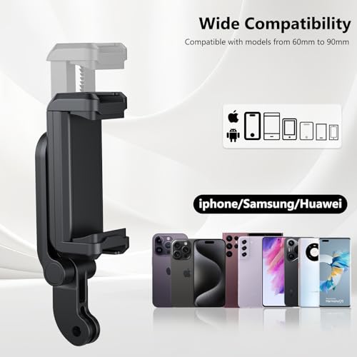 VRIG Phone Holder/Phone Mount for GoPro Adapter Hot Shoe Mount Adapter | Action Camera Phone Mount Adapter Attaching on DSLR Camera or Ring Light, for iPhone, Samsung, GoPro Hero 13, Mission 1 Pro