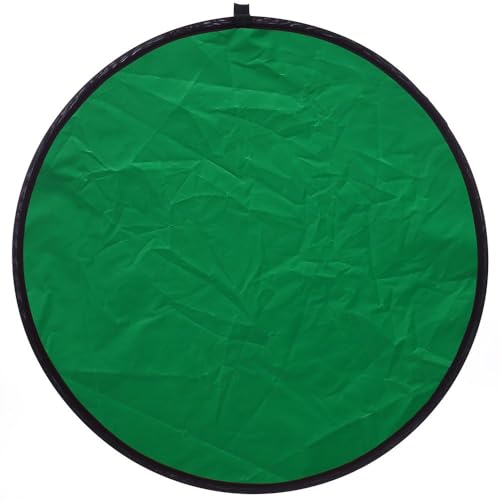 REFLEX CAMERA 7-in-1 Photography Reflector (Round) – Translucent/Silver/Gold/White/Black/Blue/Green – Light Diffuser & Chroma Key Background Kit with Carrying Case (60cm/23) - size: 60cm/23in
