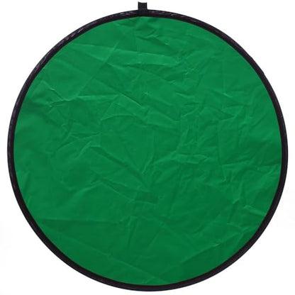REFLEX CAMERA 7-in-1 Photography Reflector (Round) – Translucent/Silver/Gold/White/Black/Blue/Green – Light Diffuser & Chroma Key Background Kit with Carrying Case (110cm/43) - size: 110cm/43in
