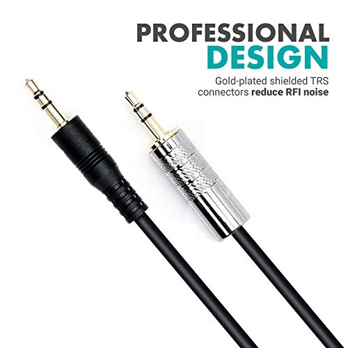 Movo MV-RC100 3.5mm Male Line-in to Male Microphone Attenuator Cable for HDSLR Cameras