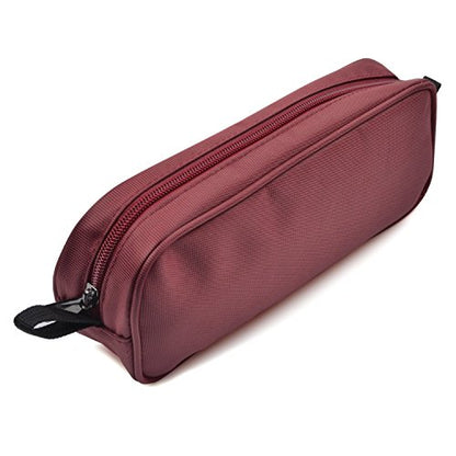 Universal Electronics Accessories Travel Organizer - Zipper Mesh Adapter Case for Laptop, Notebook, Tablet, Power, Mouse, Cord, USB Accessories - Red