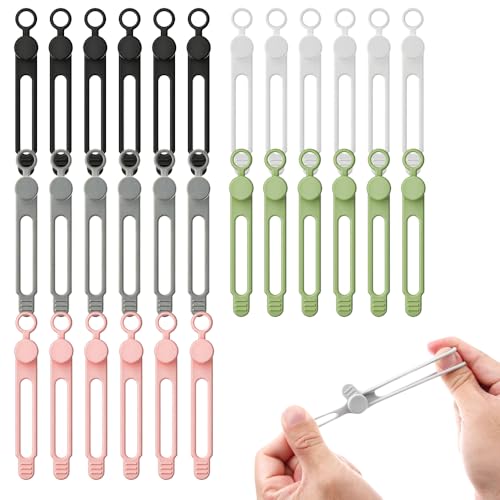 Data Cable Organizer Ties, Silicone Cable Straps Cord Organizer For Bundling Earphone, Charger Wire, Computer Cords, Reusable Cable Ties Wire Organizer In Home,Kitchen (30PCS-B) - color: 30pcs-b