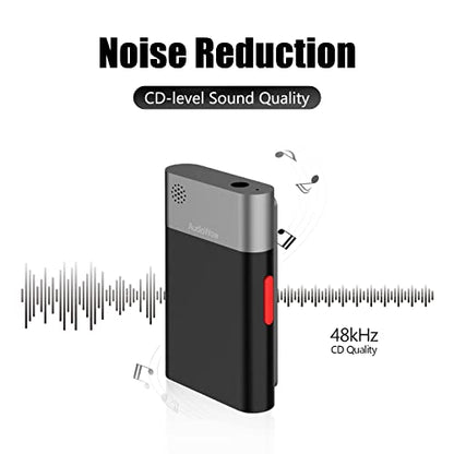 SabineTek AudioWow - Bluetooth Lapel Mic, Wireless Clip-on Microphone, Bluetooth Lavalier Mic for Smart Phone, Recording, Vlogging, Mixing