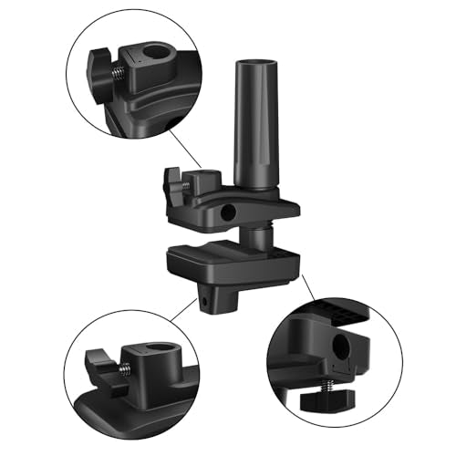 Microphone Stand Desk Clamp Replacement Professional Mic Stand Table Mount Clamp C Clip for Boom Arm Scissor Mic Stands Suspension Scissor Arm Camera Mount Overhead Articulating Phone Arm Stand