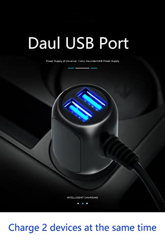 Dash Cam Type C Power Cable Adapter USB-C Port Dashcam Compatible for REDTIGER F7N /F7NP,WOLFBOXG840S G850 Dash Cam