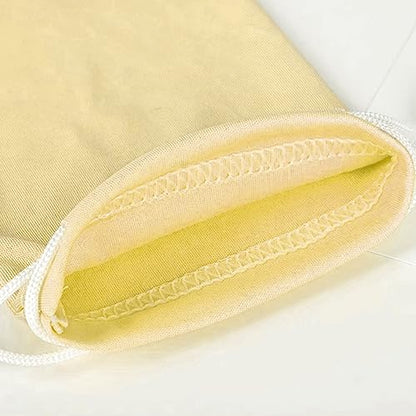 6pcs Eyeglasses Sunglasses Microfiber Pouch Bag, Cell Phone Storage Pouch 7.1" x 3.5" - color: Yellow