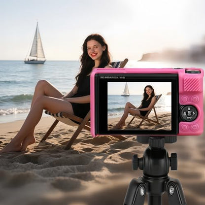 Camera Case for Canon PowerShot SX740/ SX730 Digital Camera,SX740 HS Case, Soft Silicone Protective Case Removable Lens Cover,Comes with 2 Screen Protectors and 1 Wrist Strap. (Peach Red) - color: Peach Red