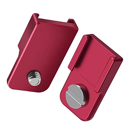 [2 Packs]-Cold Shoe Mount Adapter with 1/4"-20 Thread for Camera Cage, Monitor,Video Light,Microphones,Flash LED
