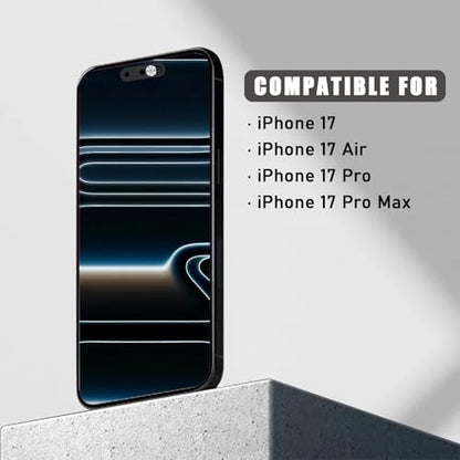 Front Camera Cover Compatible for iPhone 17 Pro Max/ 17 Pro/17 Air/17,Webcam Cover Protect Privacy and Security,Not Affect Face ID,Strong Adhesive-Silver-Updated Version - color: Silver
